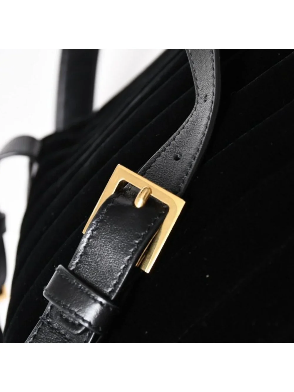 Saint Laurent Vicky Small Backpack Velvet Gold
